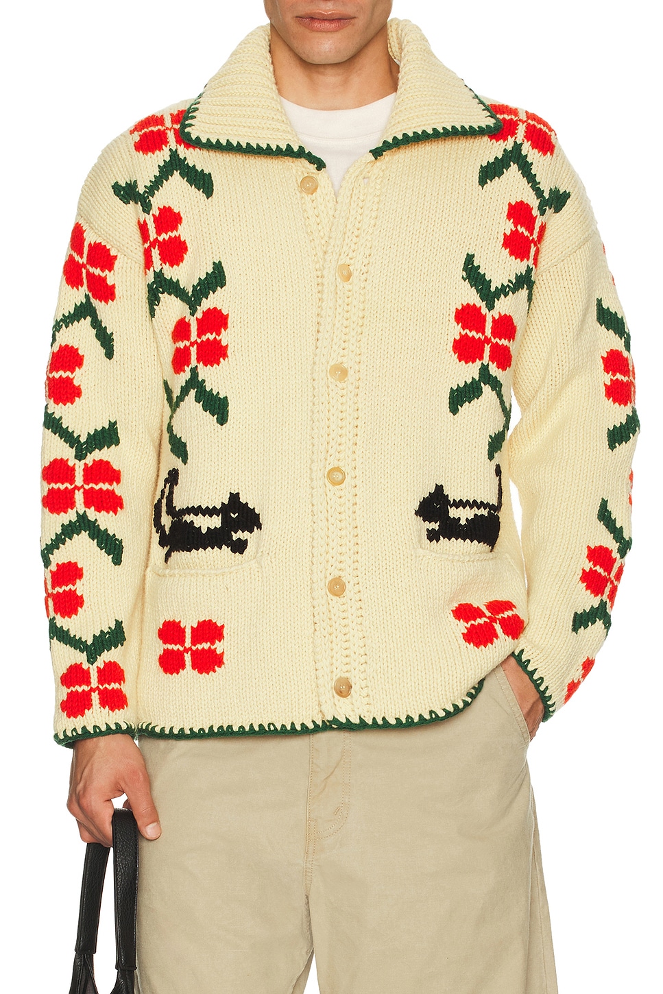 Bode Pirate Ship Cardigan In Neutral