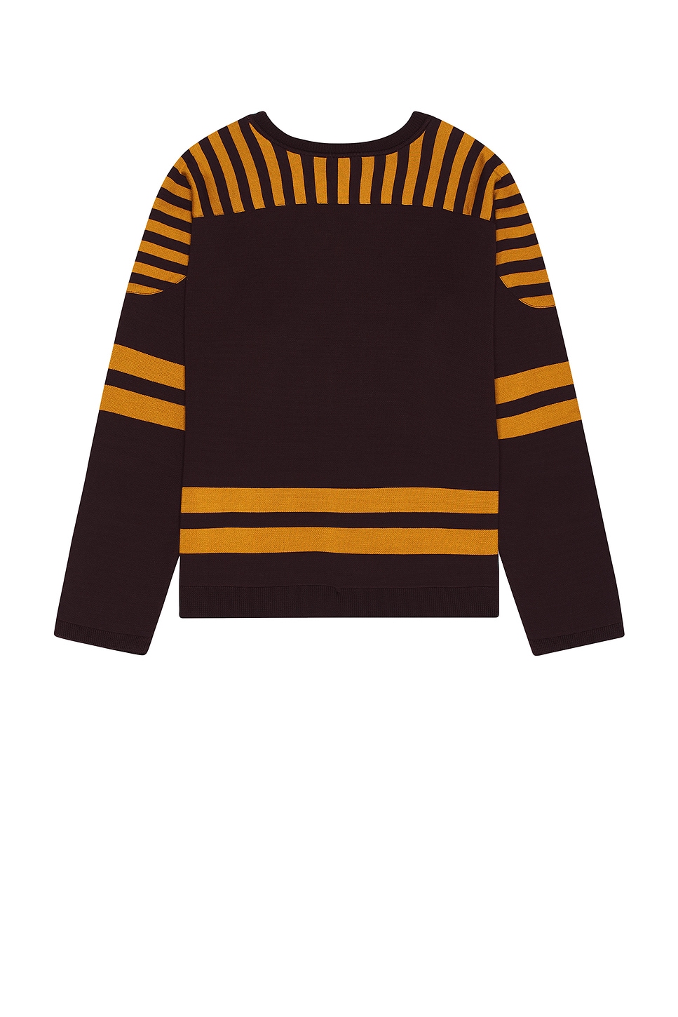 Shop Bode Rink Sweater In Brown & Yellow