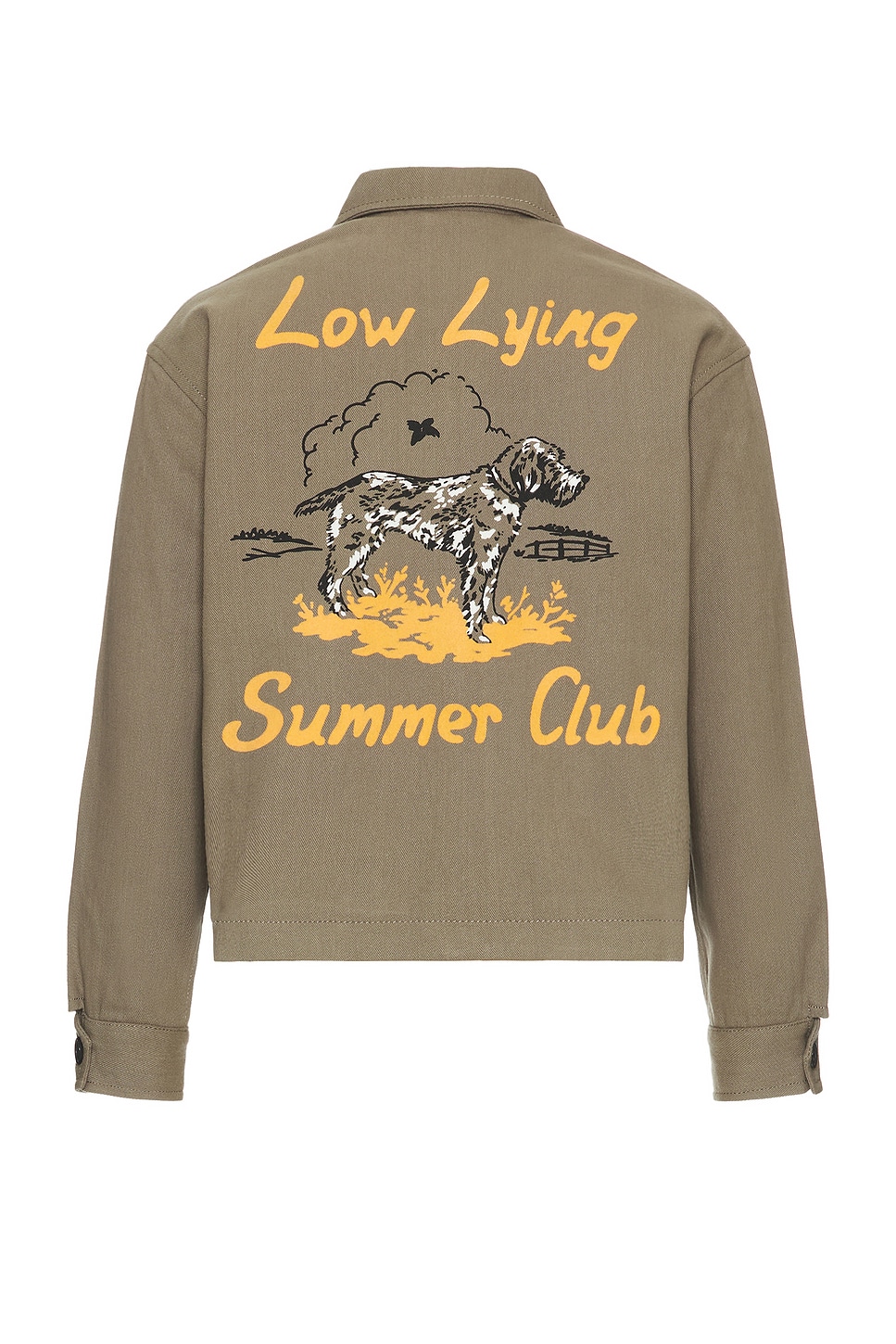Shop Bode Low Lying Summer Club Jacket In Grey