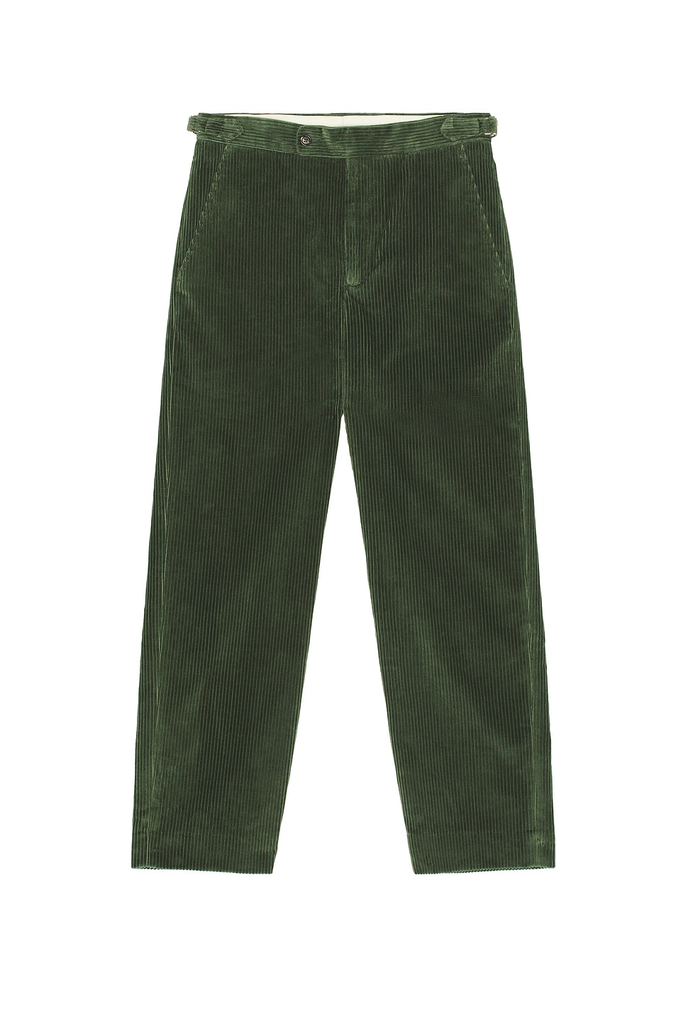 Image 1 of BODE Corduroy Side Buckle Trousers in Green