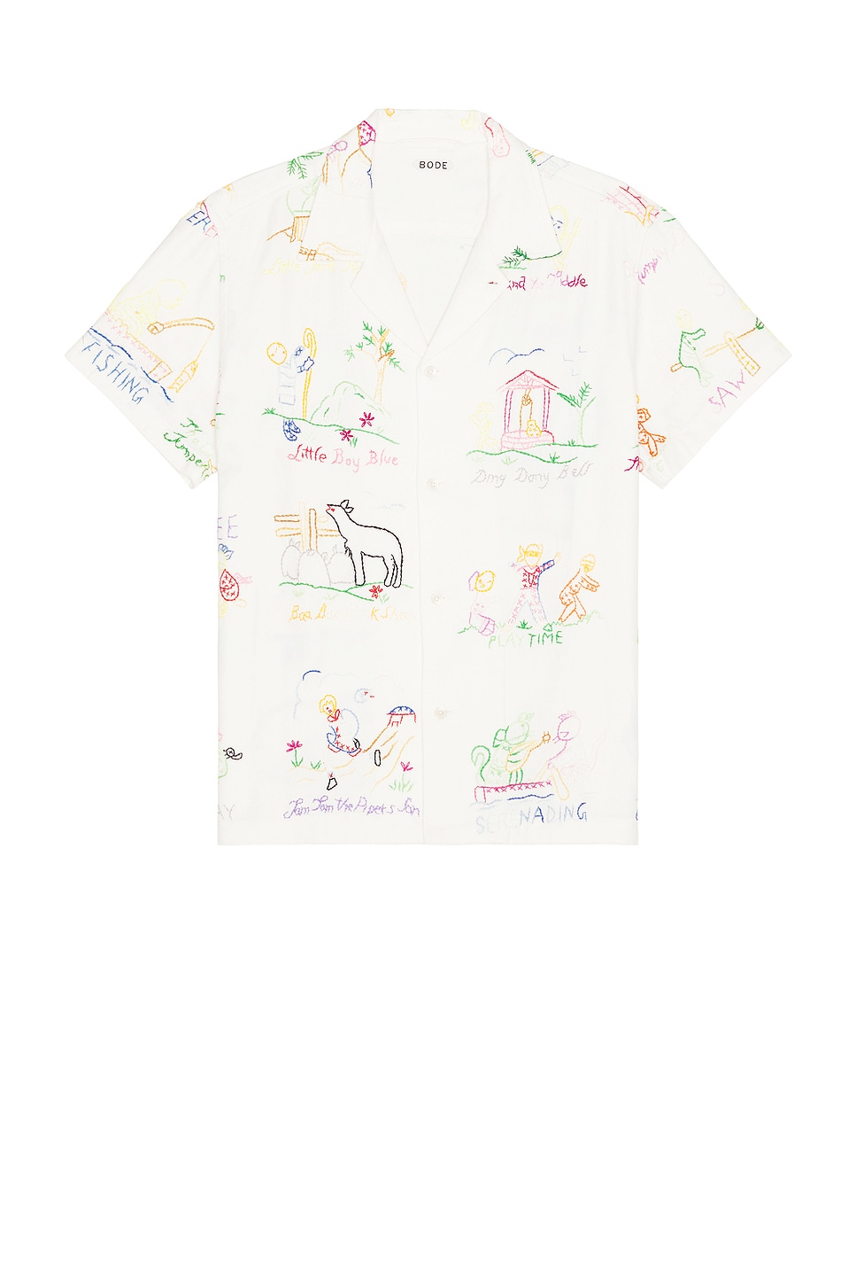 Image 1 of BODE Nursery Rhyme Short Sleeve Shirt in Multi