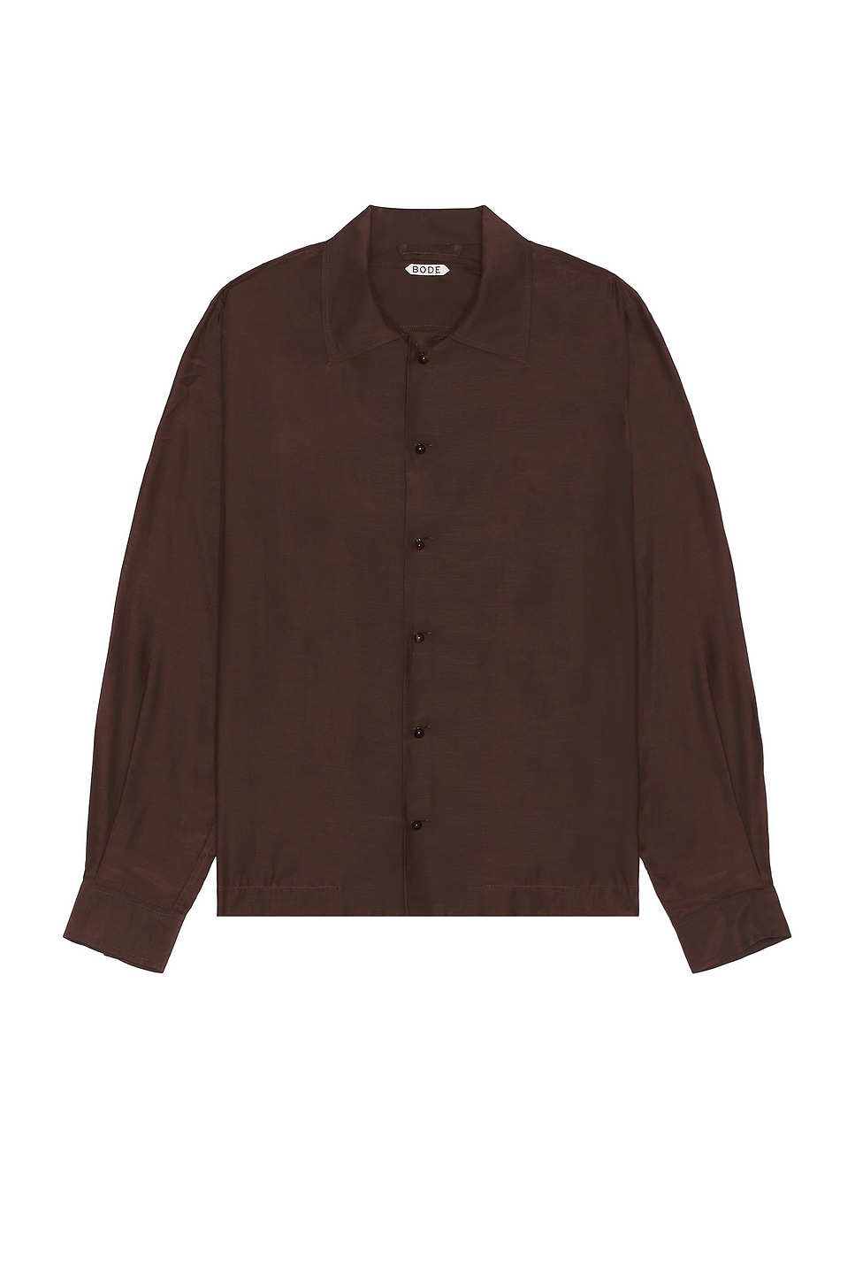 Image 1 of BODE Heartwood Long Sleeve Shirt in Brown
