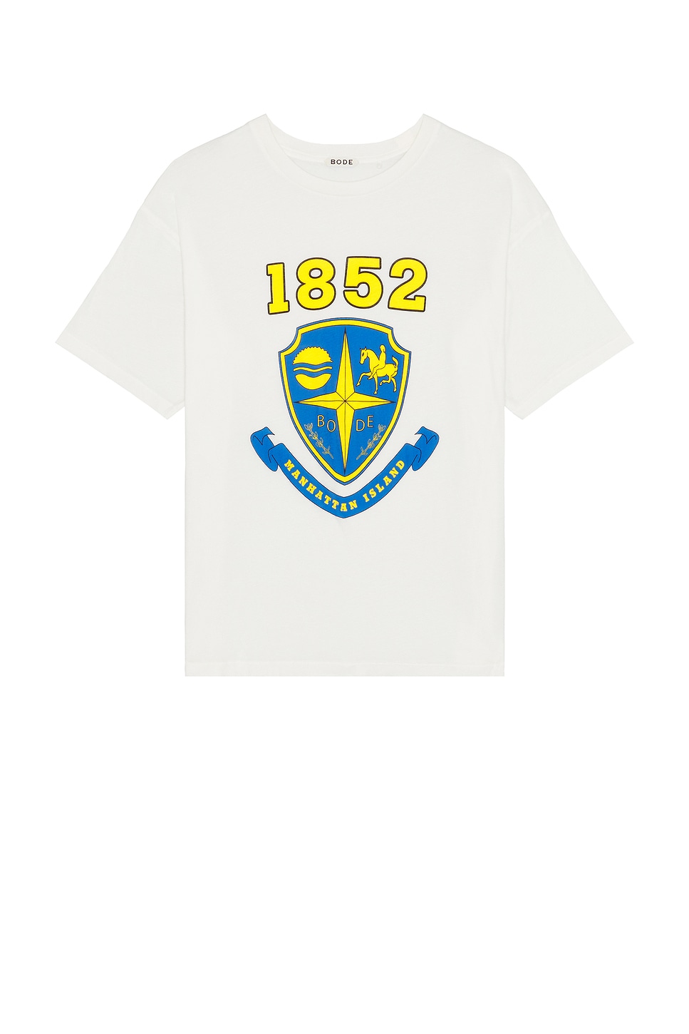 Crest Boxy Tee in White