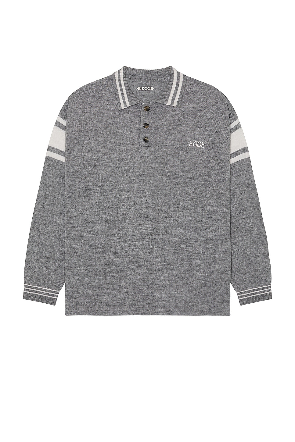 Image 1 of BODE Cycling Polo in Grey & White