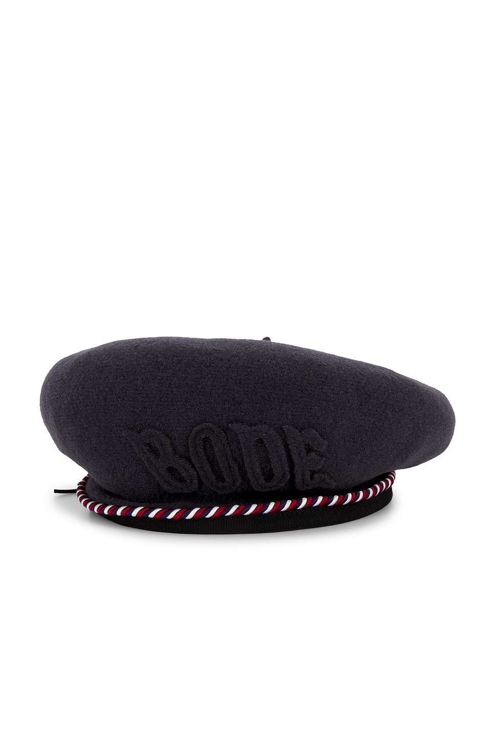 Bode Script Beret In Black