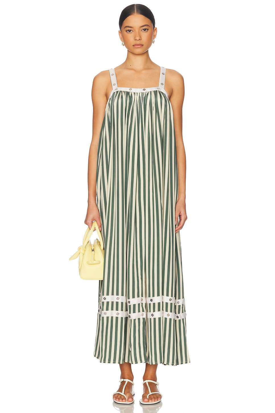 Soda Stripe Dress in Green