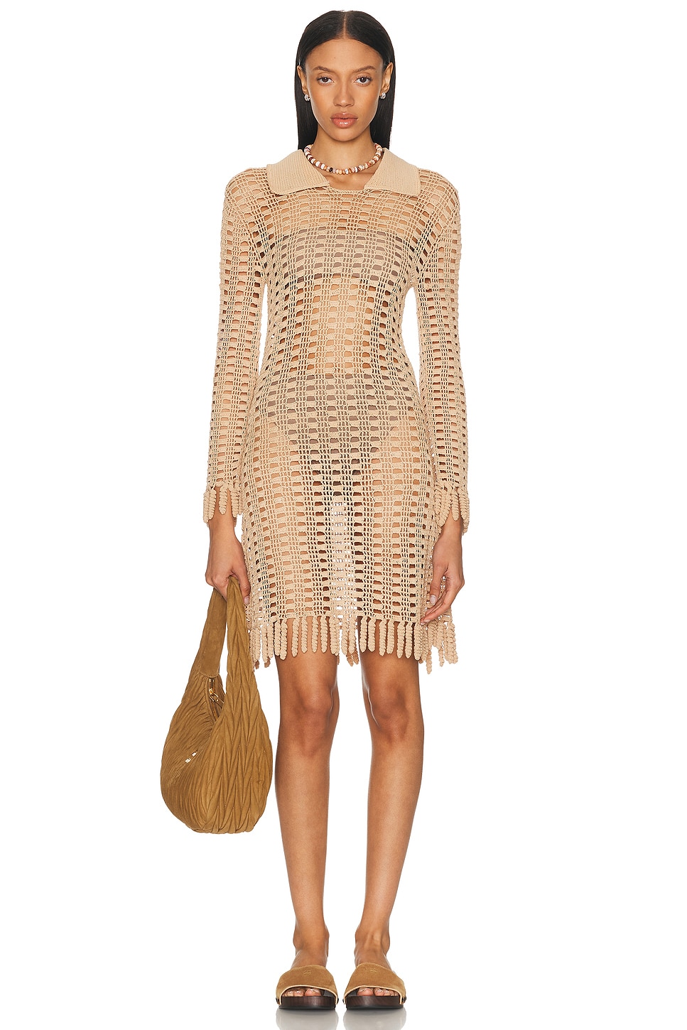 Tansy Dress in Beige