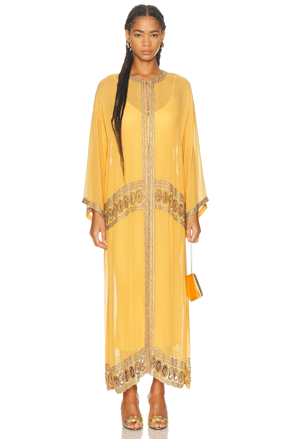 Image 1 of BODE Ducat Kaftan in Orange