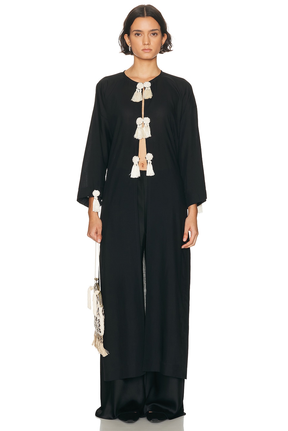 Image 1 of BODE Shadow Kaftan in Black