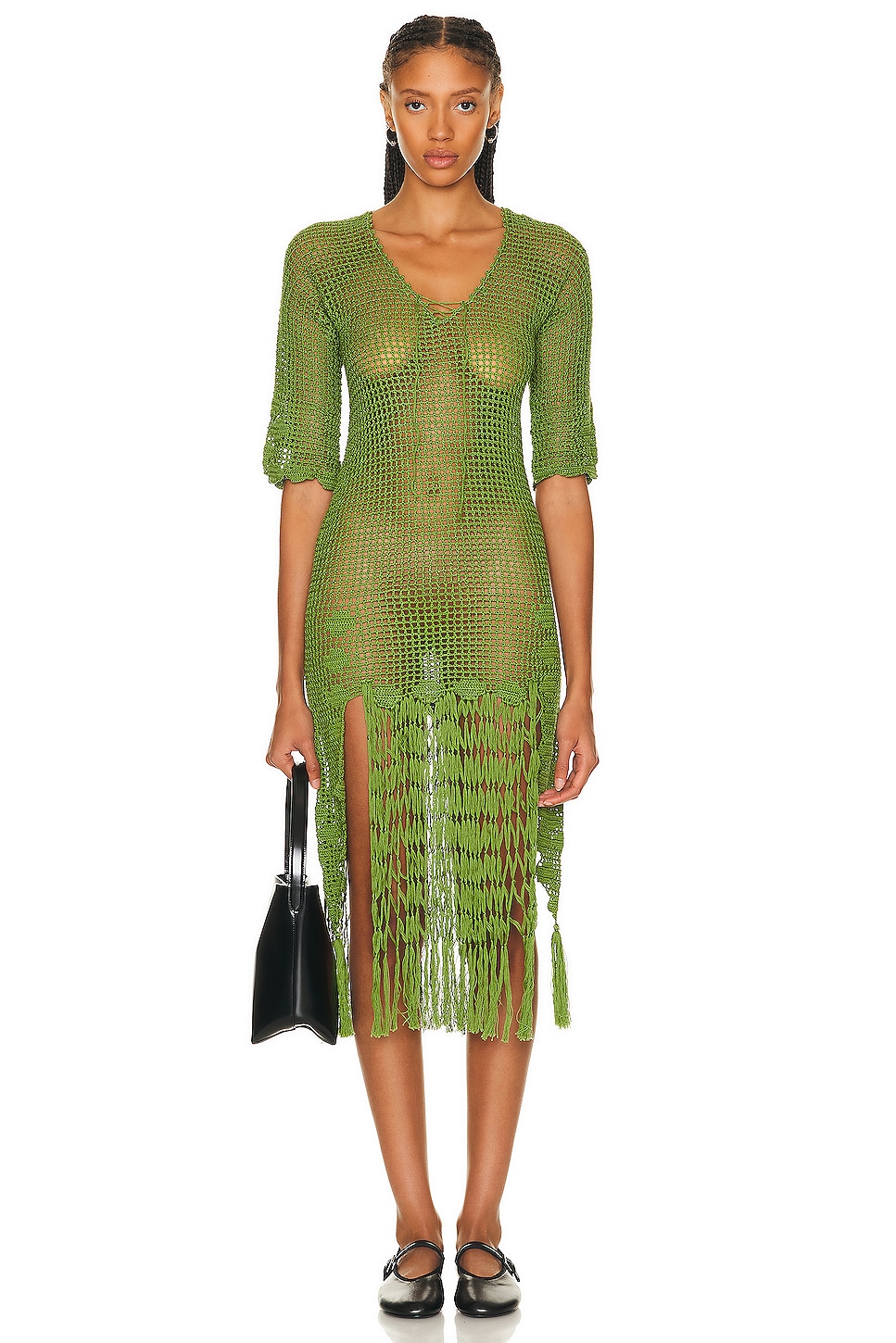 Image 1 of BODE Flint Dress in Apple Green