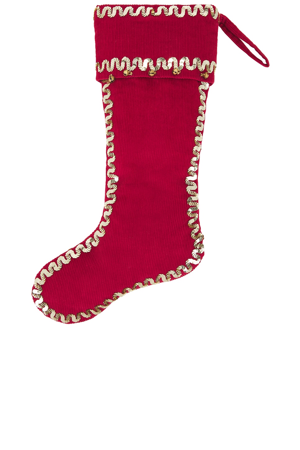 Bode Christmas Blank Stocking In Red