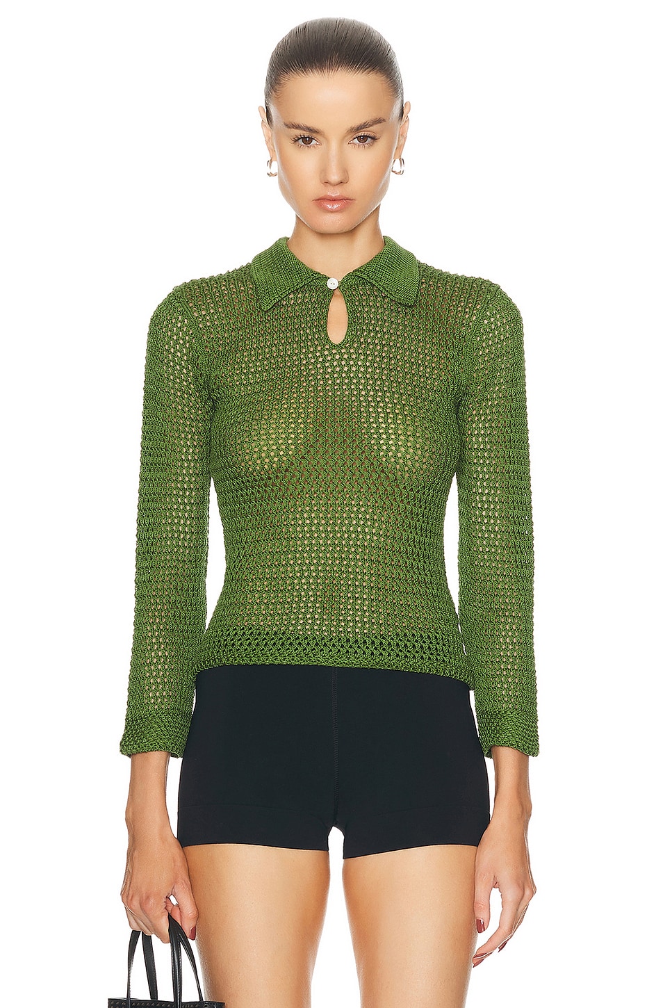 Image 1 of BODE Willows Pullover Sweater in Green