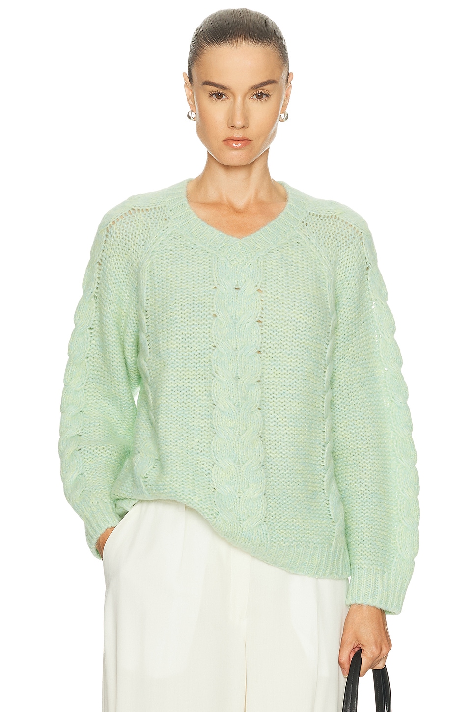 Image 1 of BODE Eiderdown Sweater in Seafoam