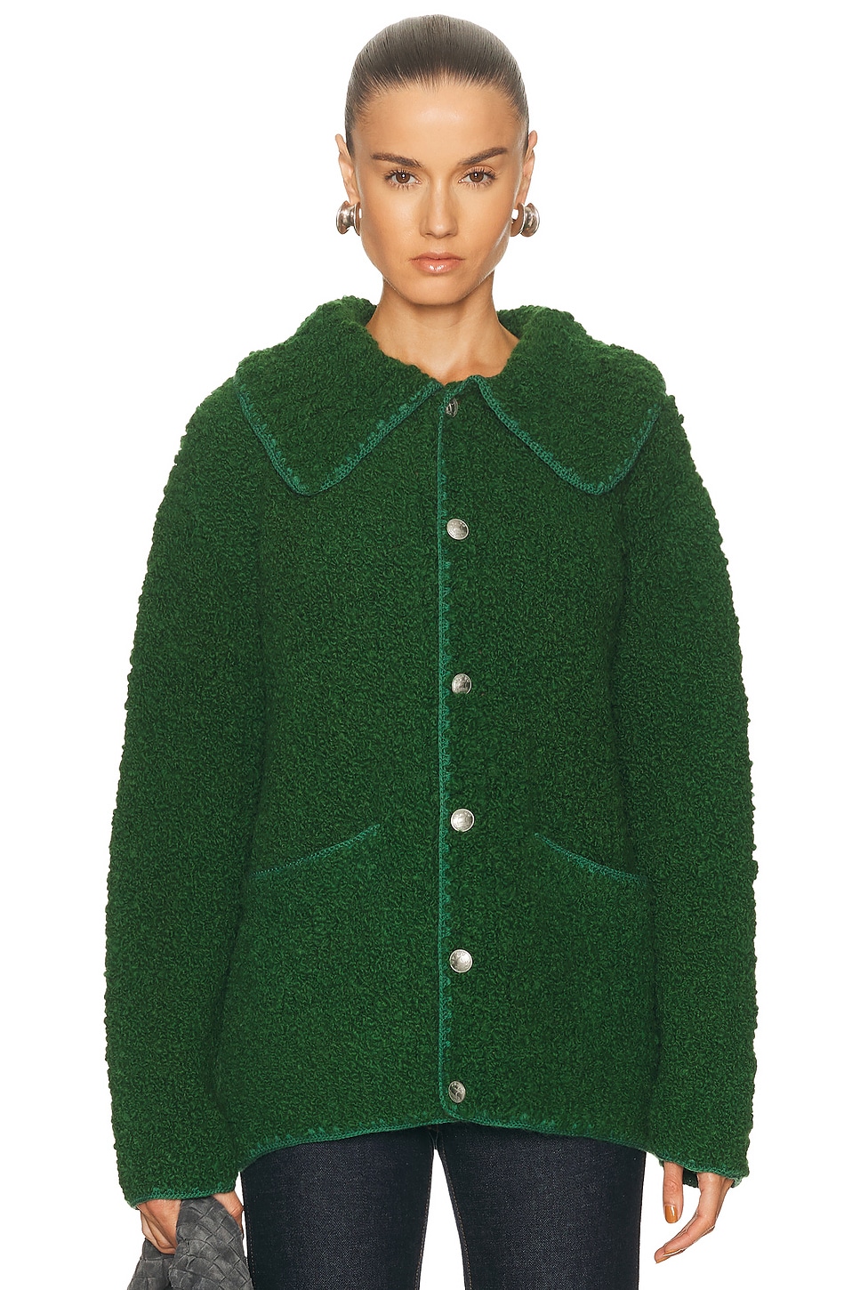 Bode Moppet Cardigan In Green