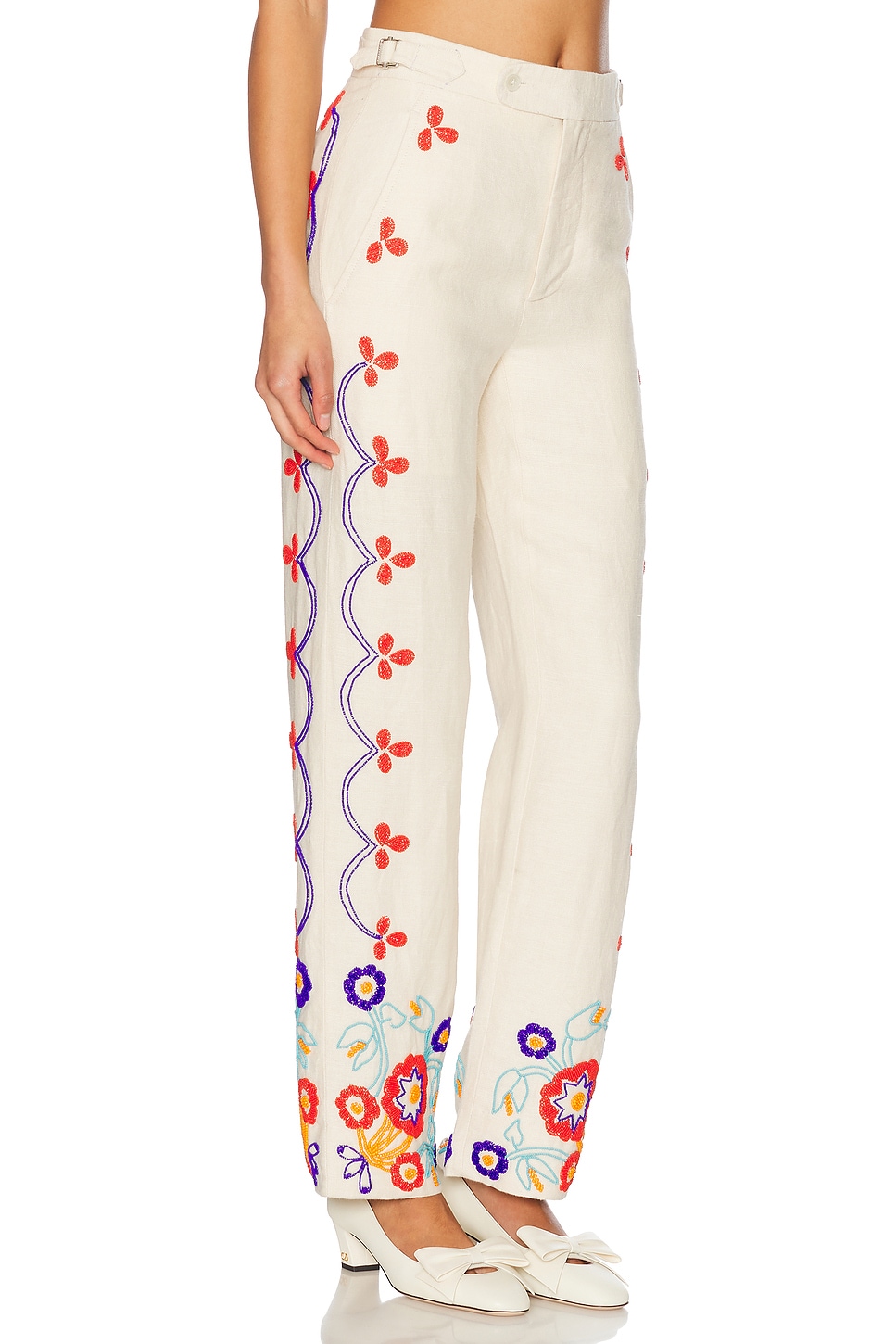 BODE BEADED GARDEN PARTY TROUSER