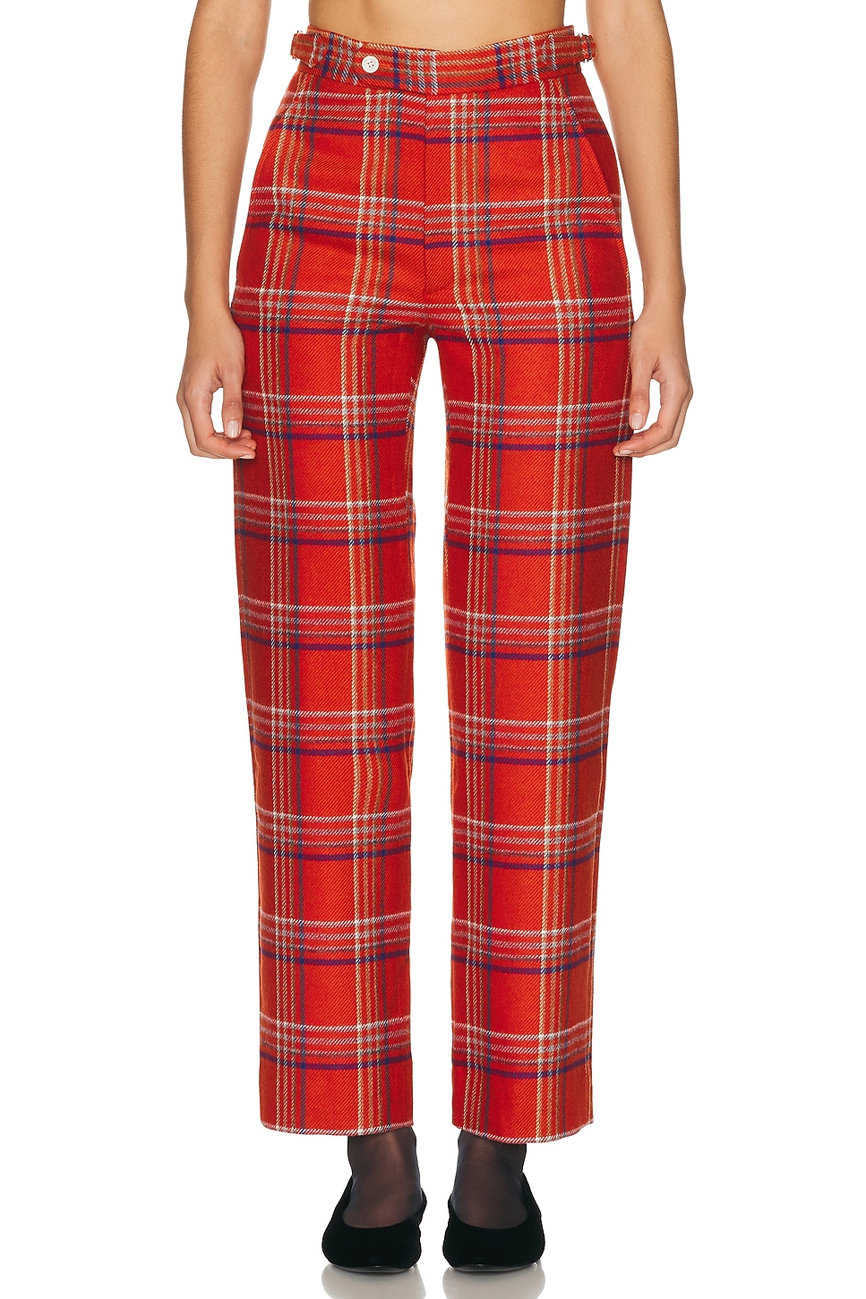 Image 1 of BODE Gable Plaid Trouser in Red