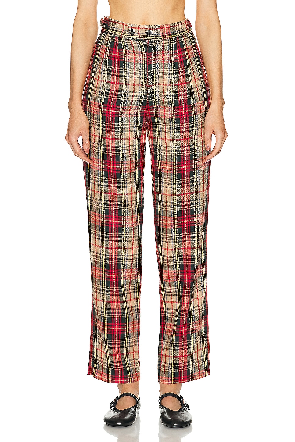 Image 1 of BODE Truro Plaid Trouscer in Red