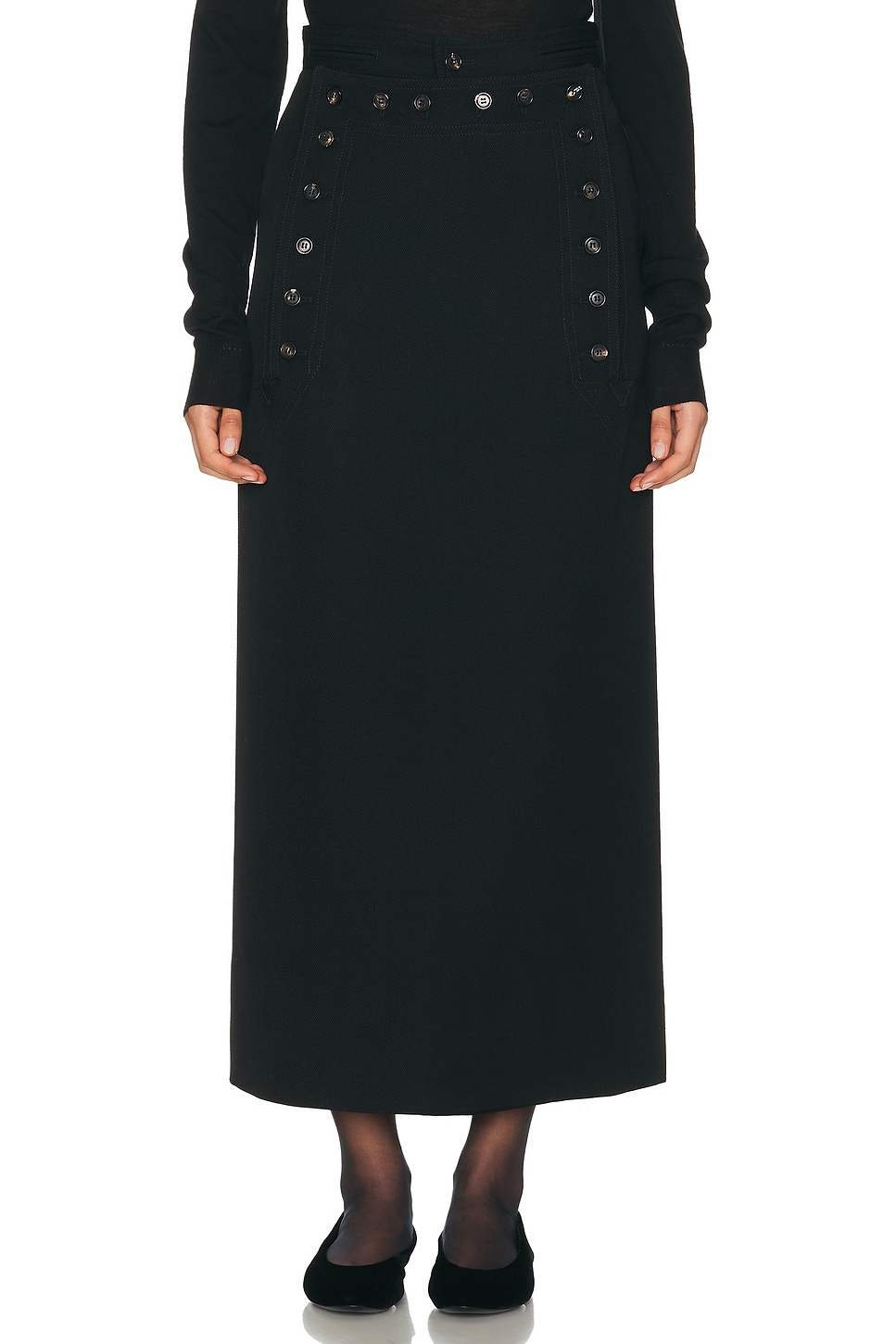 Image 1 of BODE Riding Sailor Skirt in Black