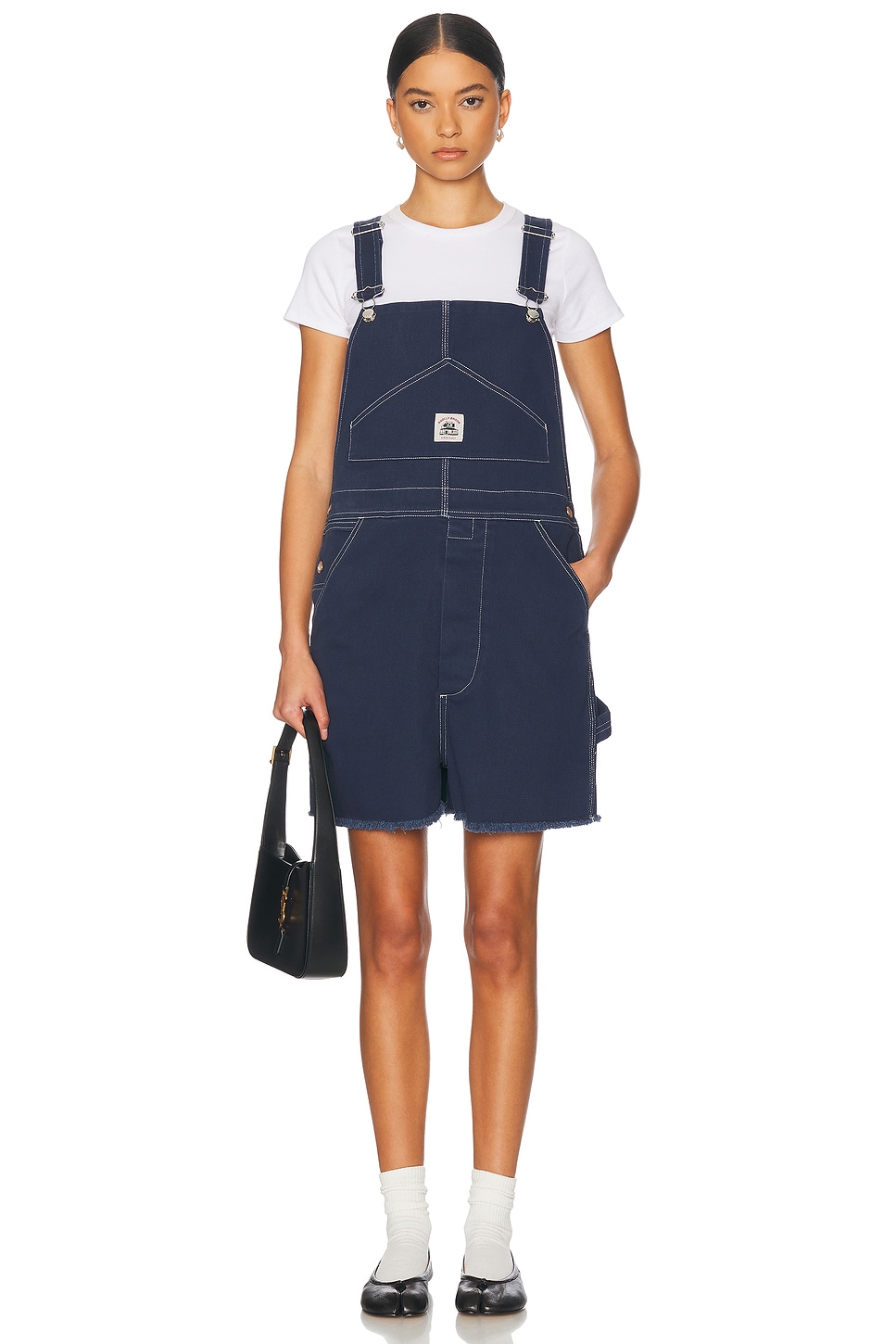 Knolly Brook Overall Short in Blue