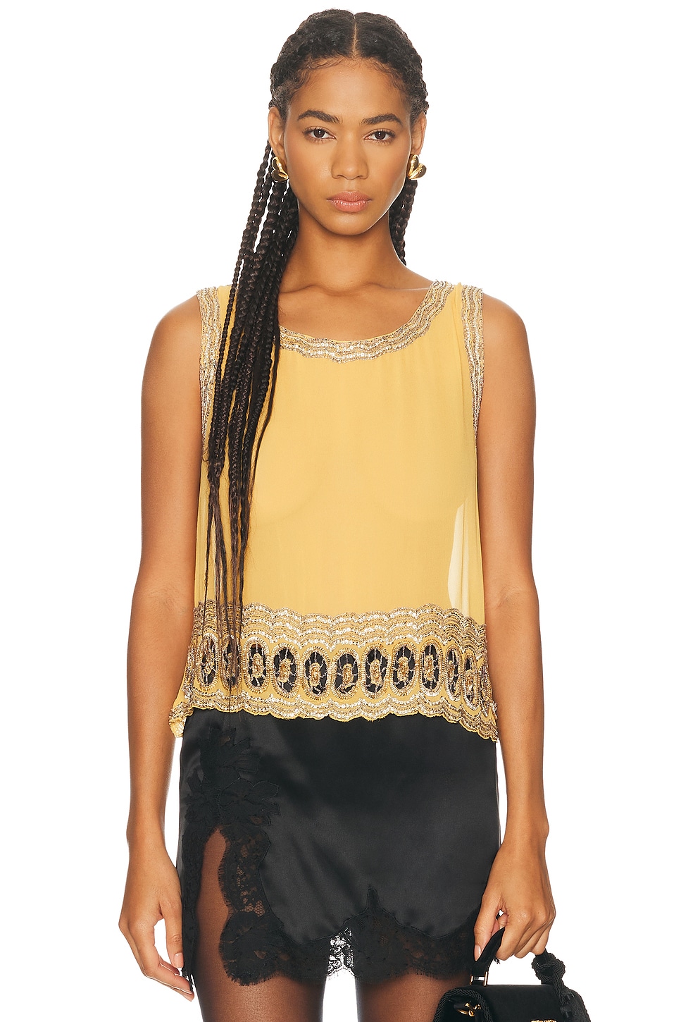 Image 1 of BODE Ducat Tank Top in Orange