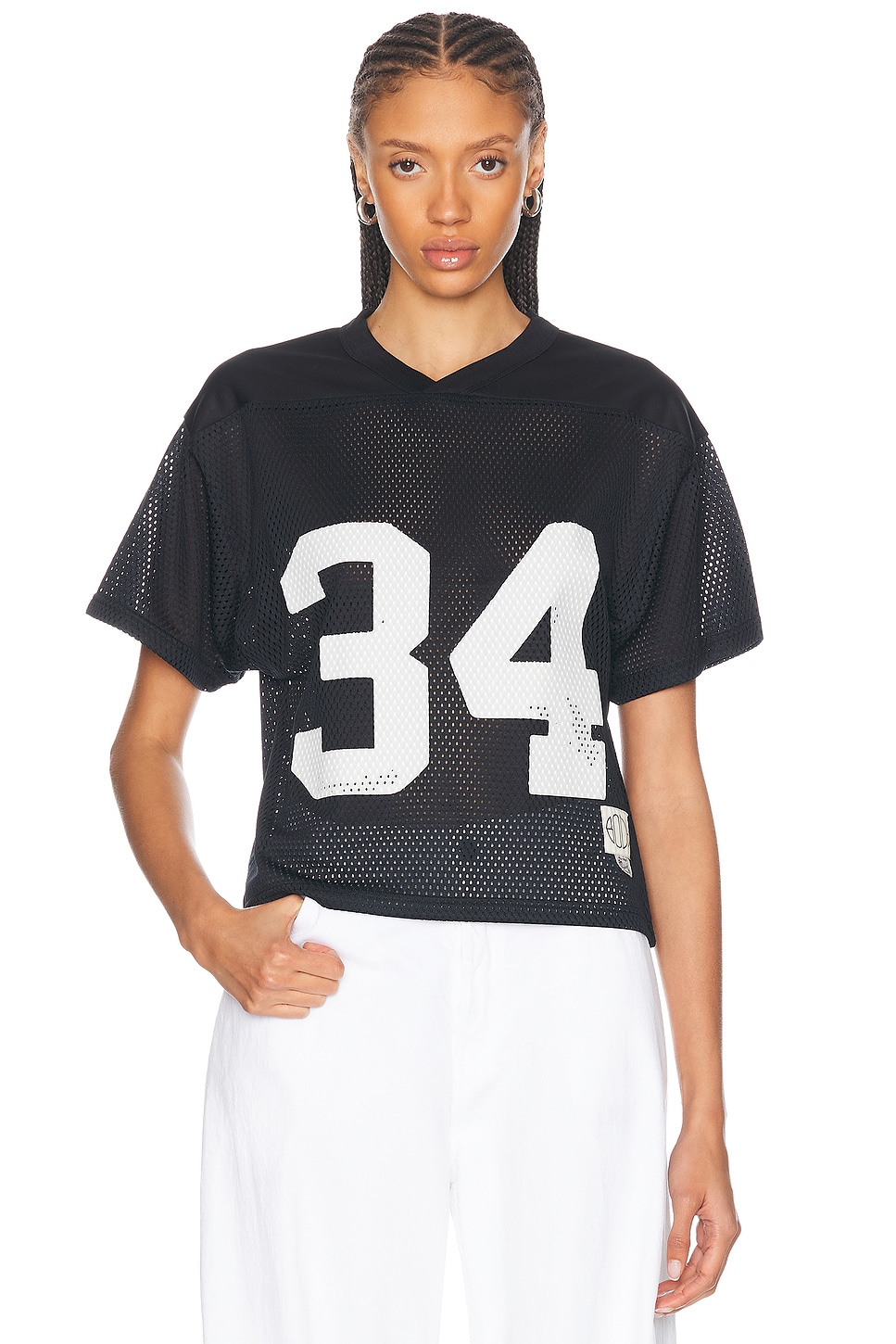 Shop Bode Scrimmage Jersey Top In Black