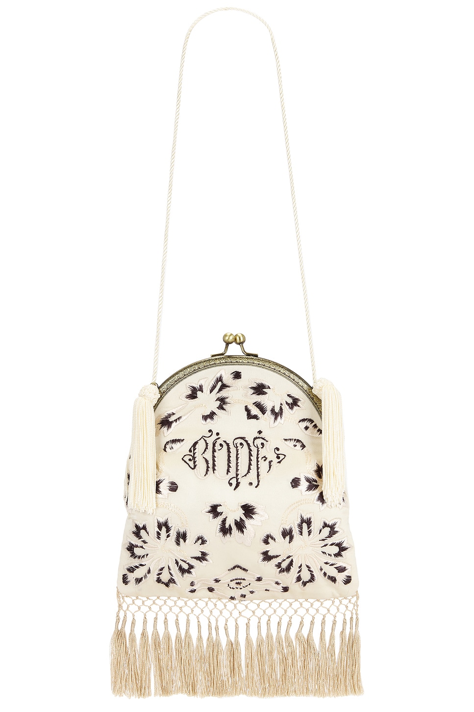 Bode Phantasm Fringe Bag In White