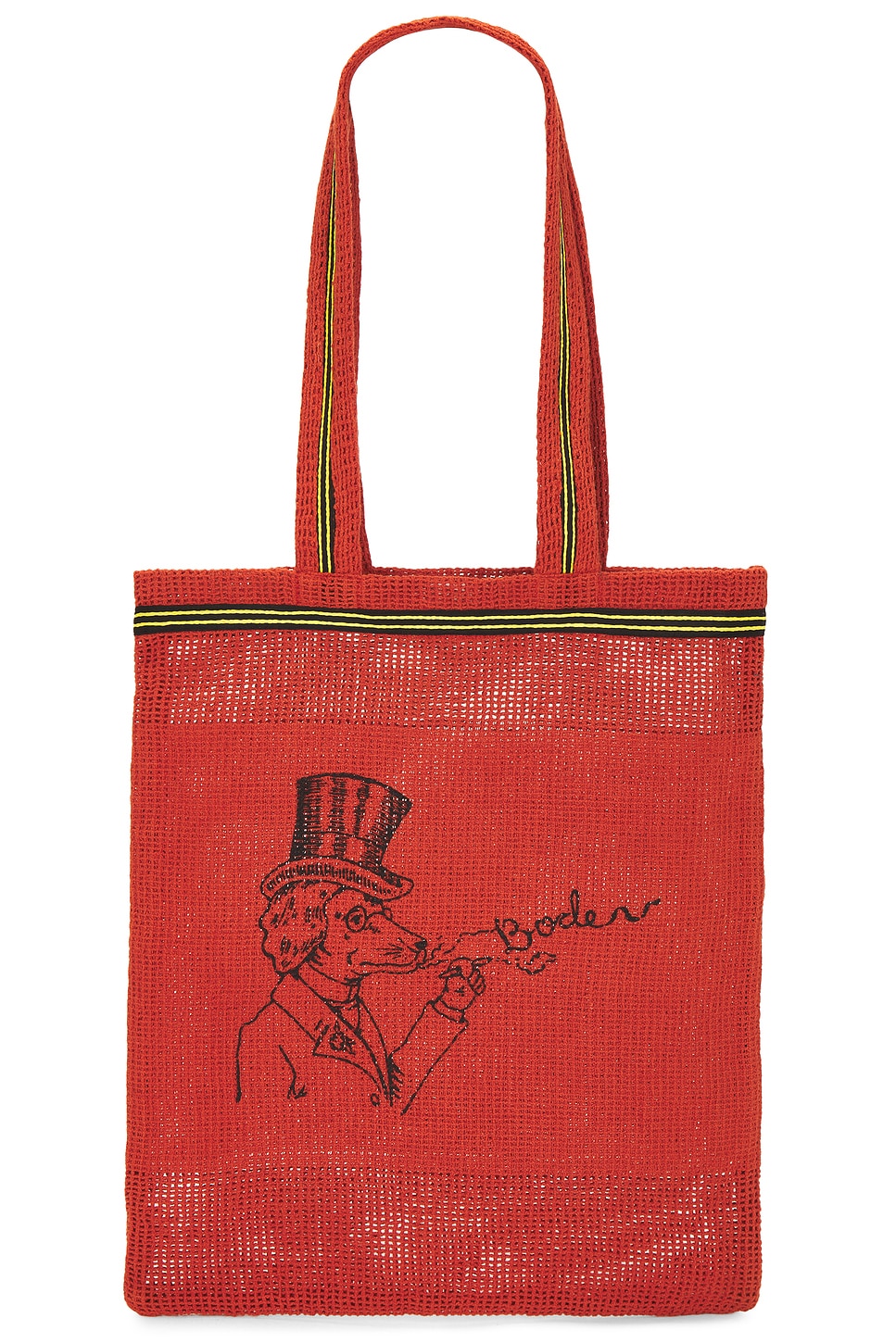 Netting Tote Bag in Red