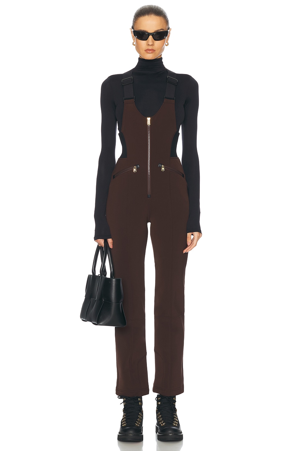 Cari1 Ski Suit in Brown