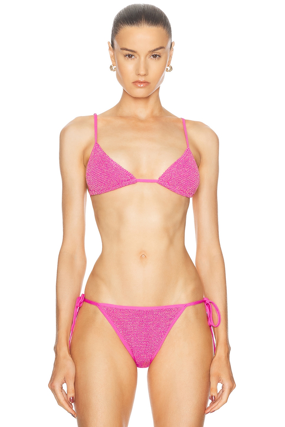 Image 1 of Bond Eye Luana Triangle Bikini Top in Wildberry