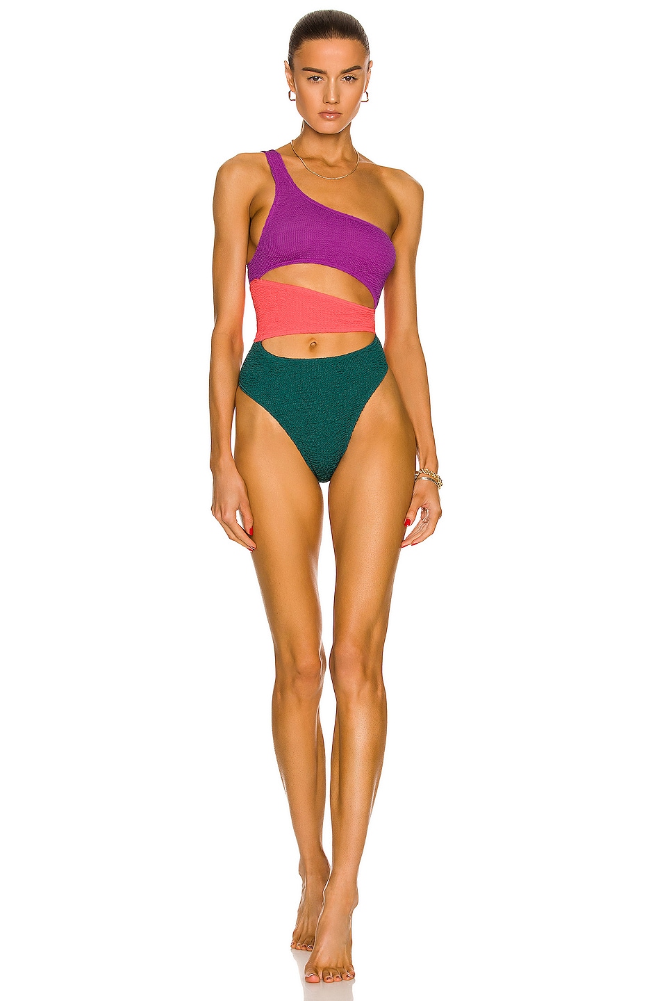 Image 1 of Bond Eye Rico One Piece Swimsuit in Ultraviolet & Multi