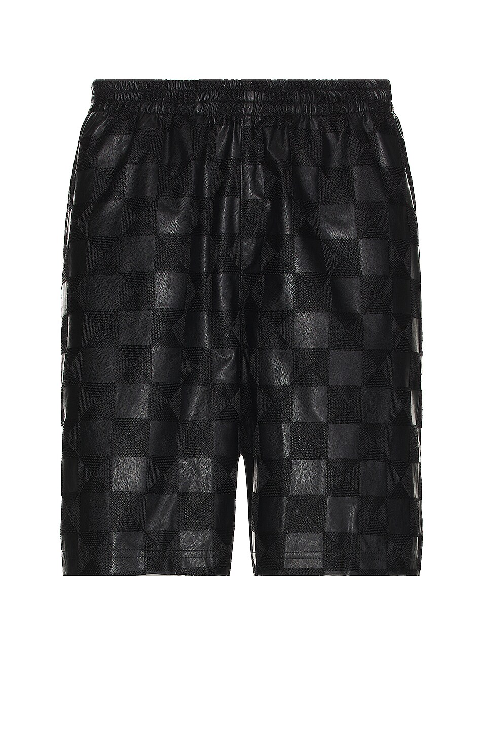 Image 1 of Bossi Faux Leather Short in Black
