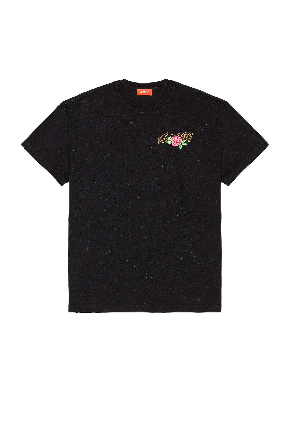 Image 1 of Bossi Embroidered Glitter Tee in Midnight