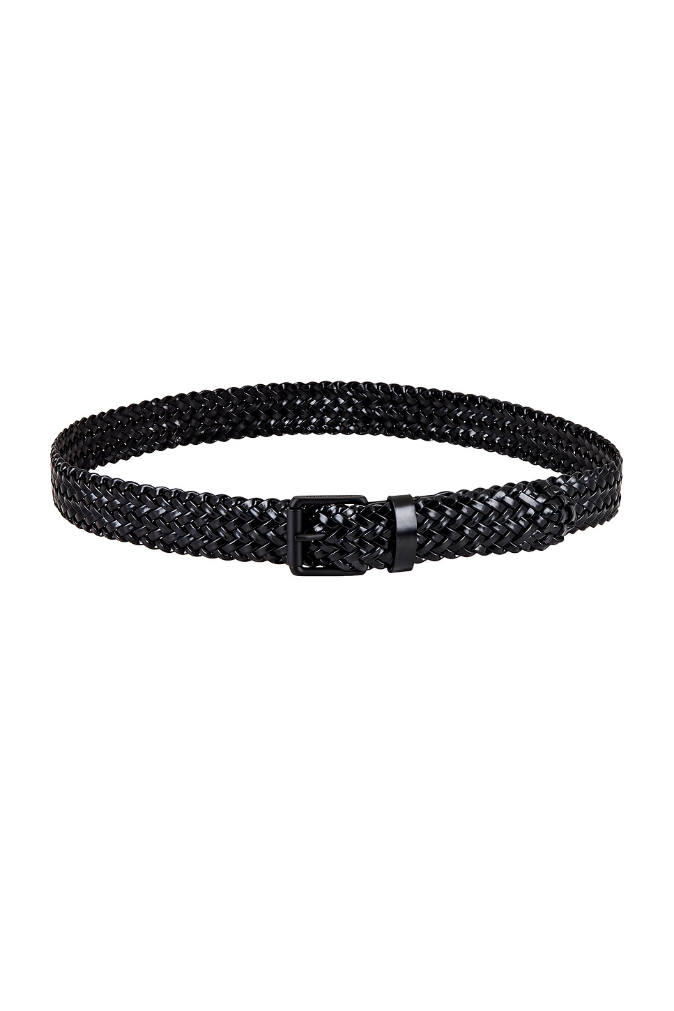 Spazzolato Thin Belt in Black