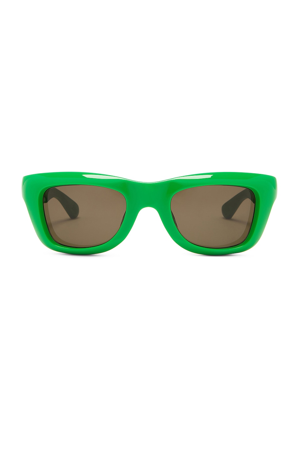 Mix Materials Sunglasses in Green