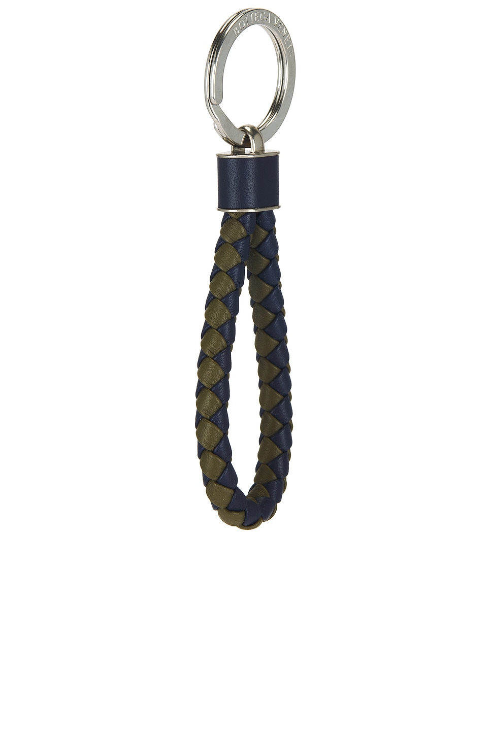 Bottega Veneta Braided Leather Loop Keychain