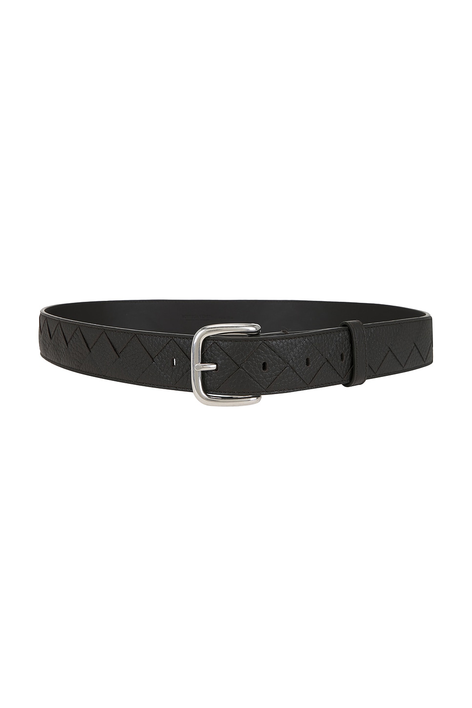 Intrecciato Taurillon 3.5 CM Belt in Brown
