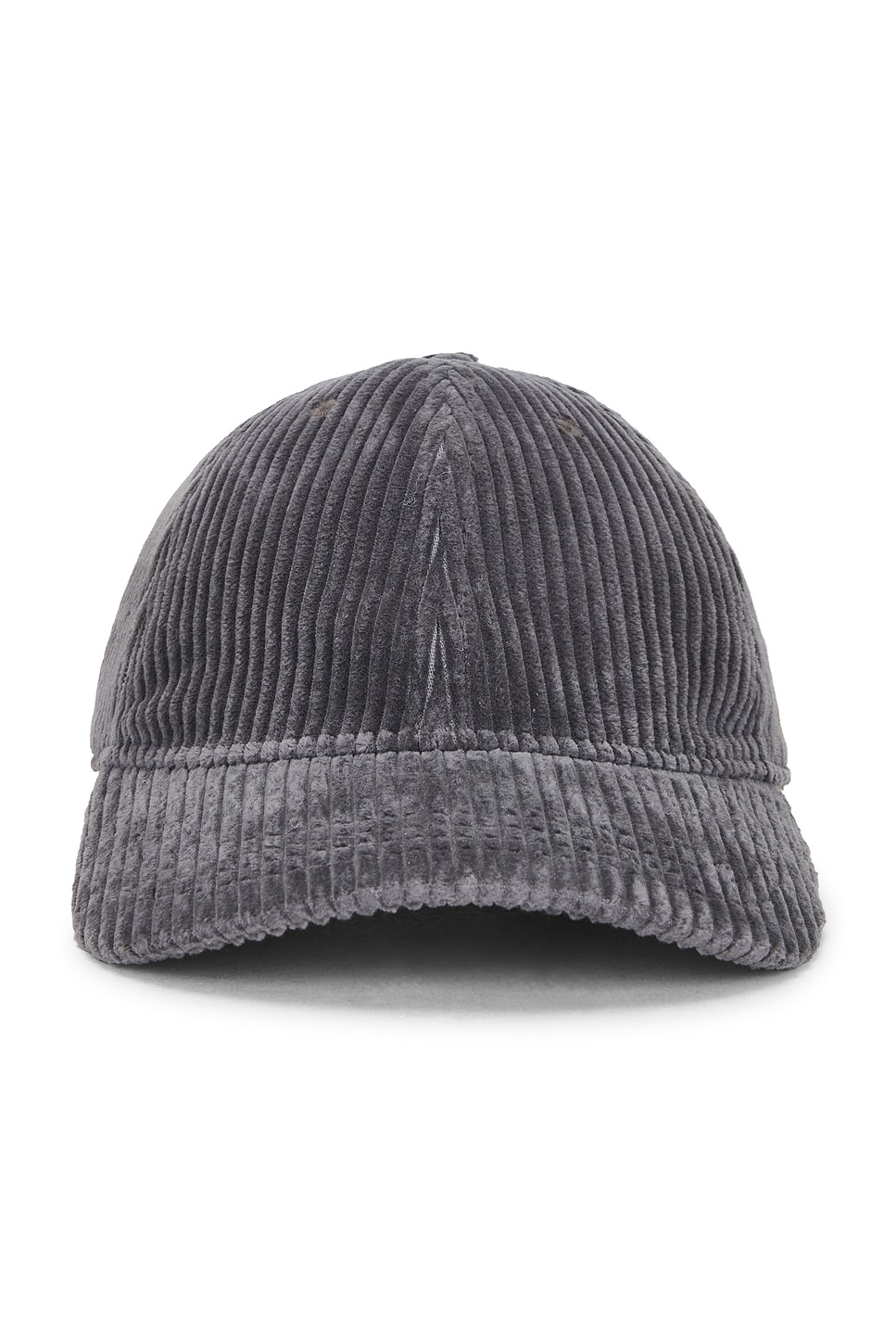 Matte Cotton Corduroy Cap in Grey