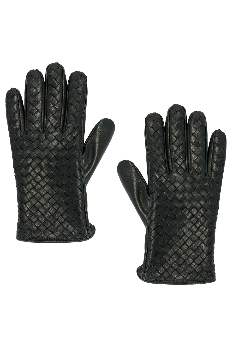 Bottega Veneta Soft Nappa Intrecciato Leather Gloves