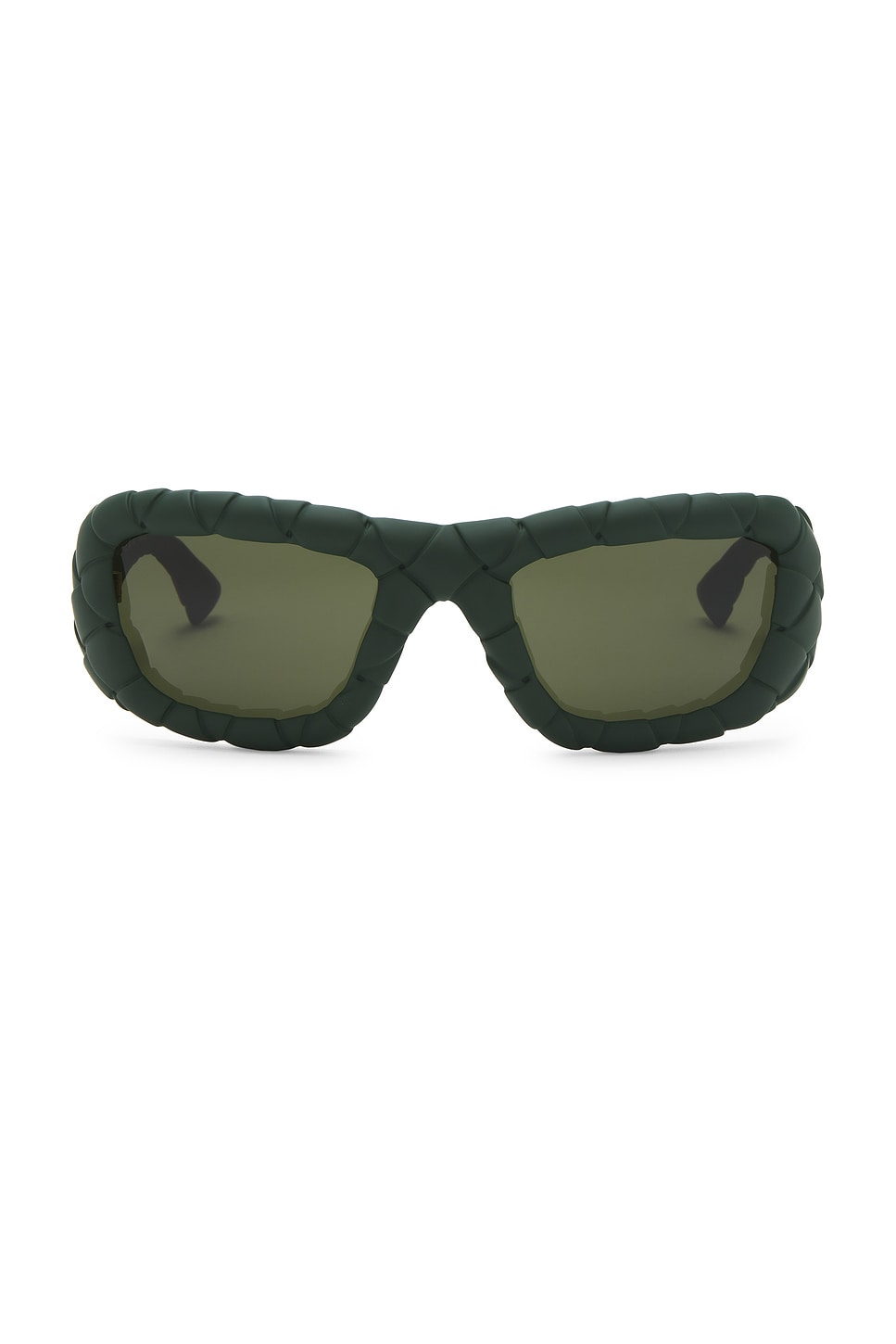 Intrecciato Sunglasses in Green