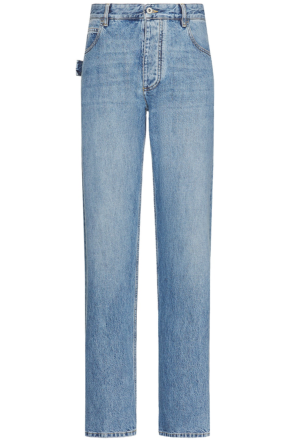 Image 1 of Bottega Veneta Light Medium Wash Straight Jean in Mid Blue