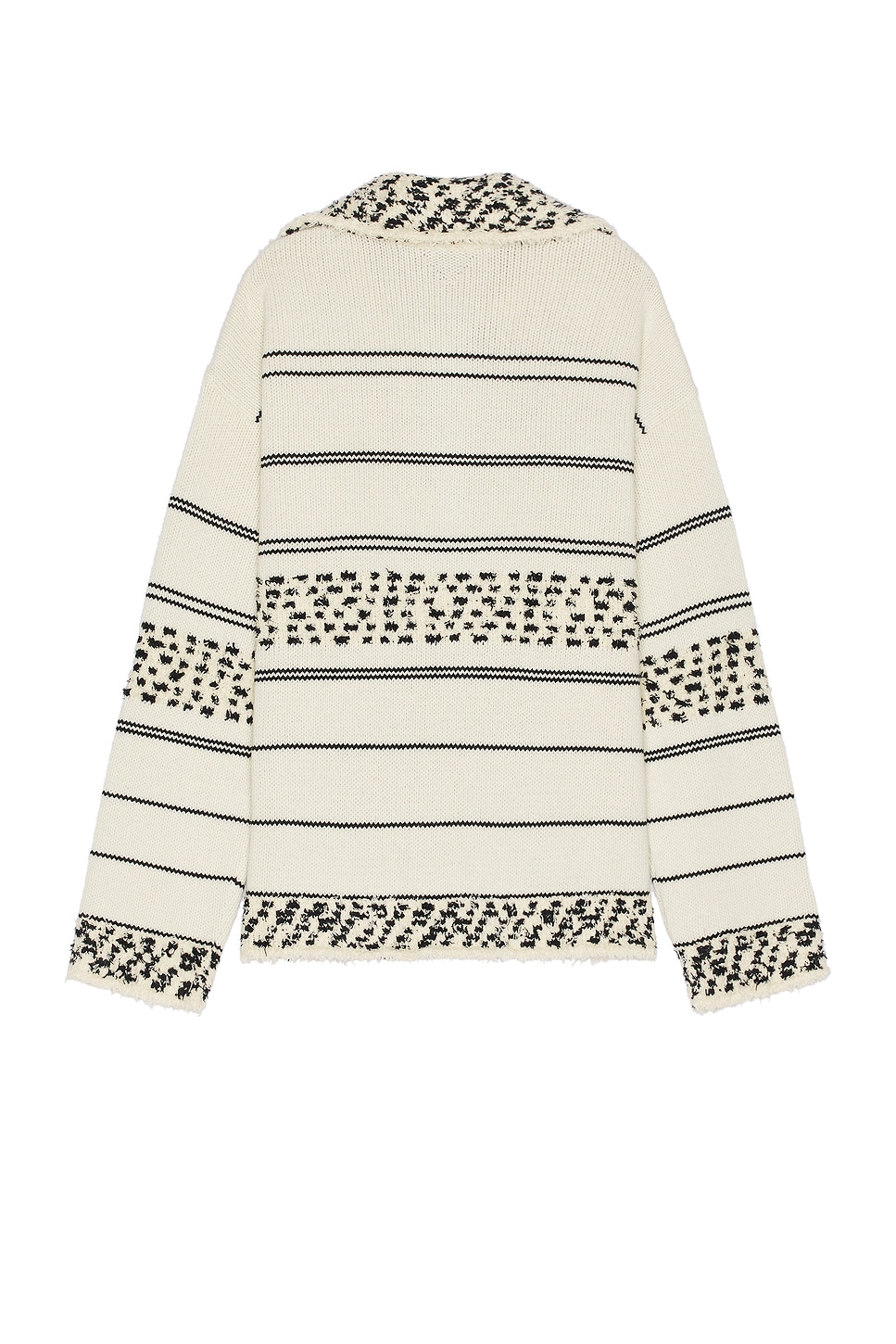 Shop Bottega Veneta Mw Textured Stripe Knit Sweater In Multico Seasalt