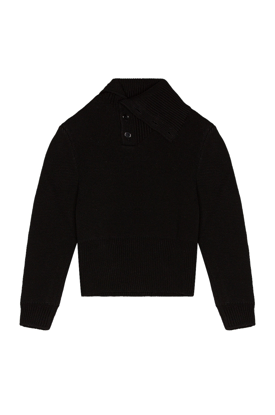 Image 1 of Bottega Veneta Double Face Shetland Sweater in Black