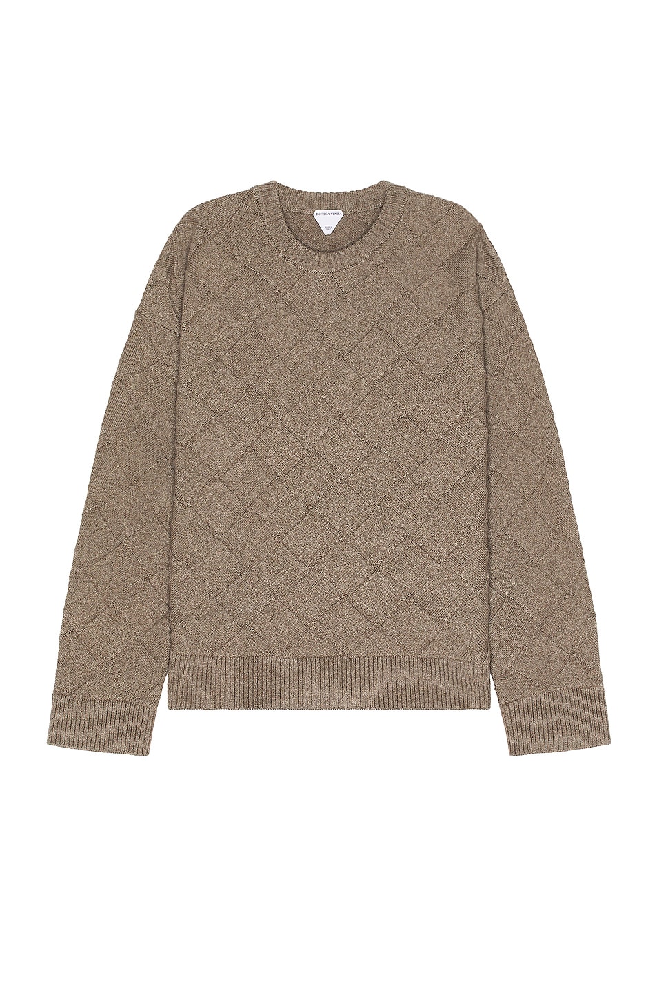 Image 1 of Bottega Veneta Intreccio 3d Knit Sweater in Riverbed