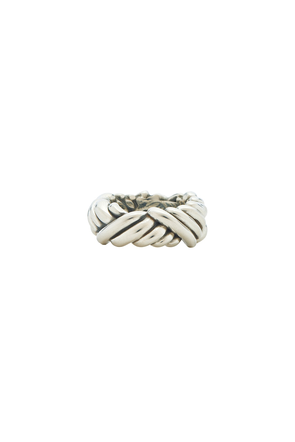 Sterling Silver Ring in Metallic Silver
