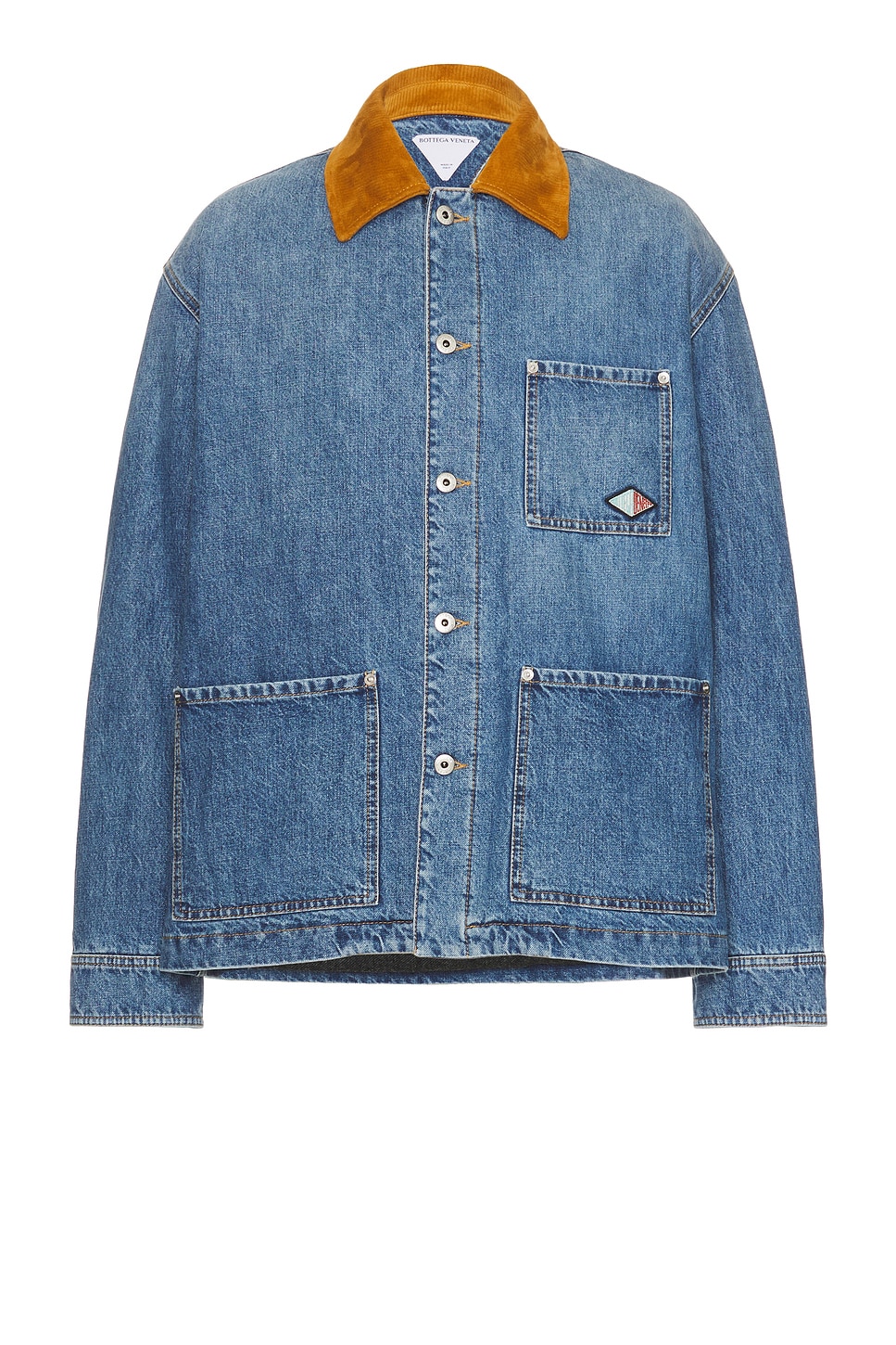 Image 1 of Bottega Veneta Denim Blouson in Mid Blue