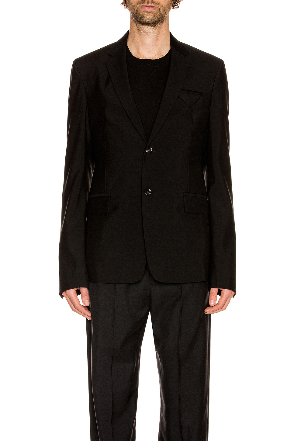 Image 1 of Bottega Veneta Travel Wool Blazer in Black