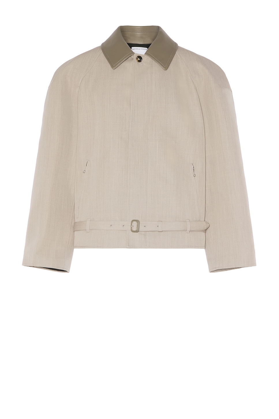 Dry Wool Melange Toile Zip Blouson