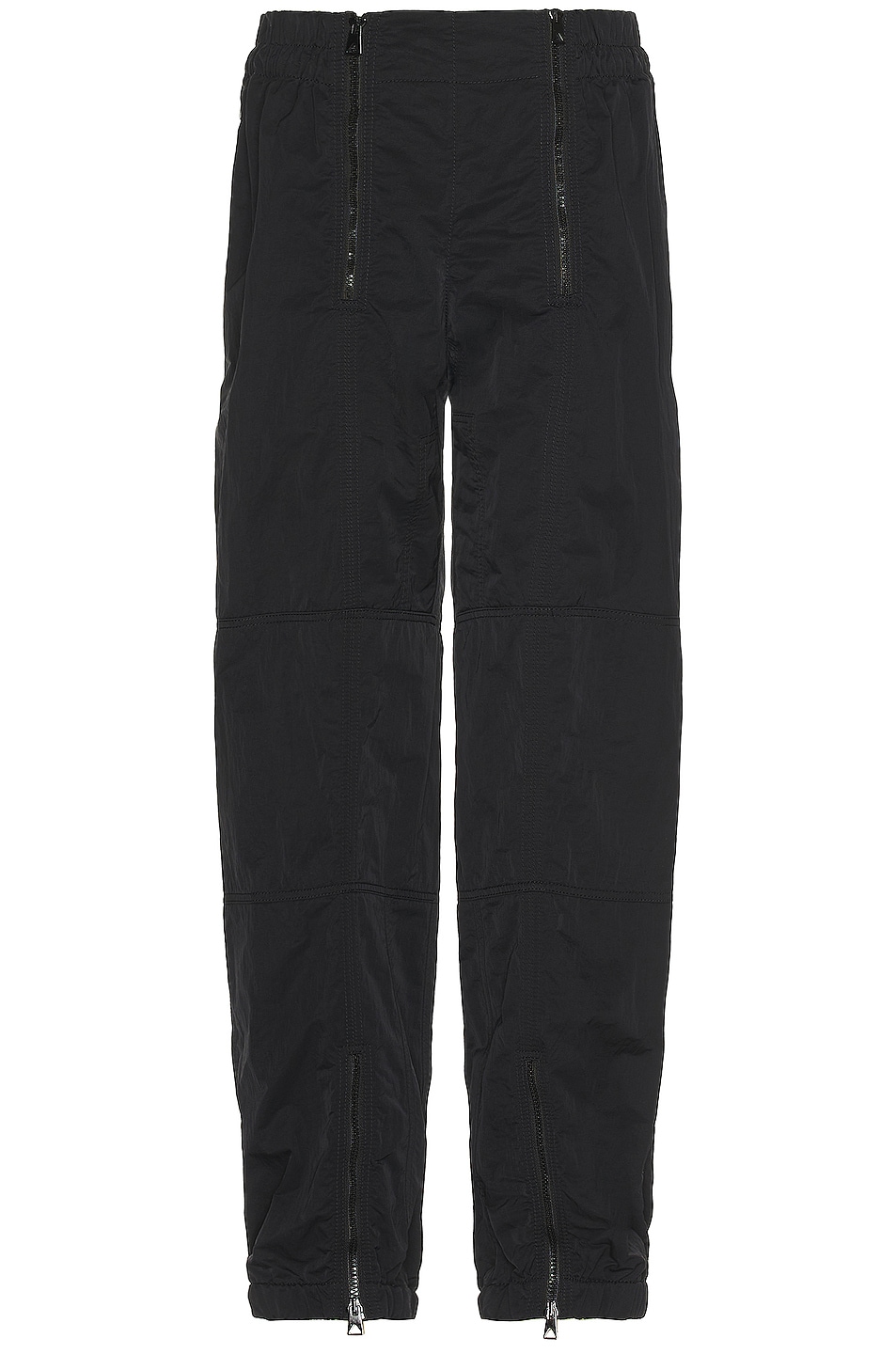 Image 1 of Bottega Veneta Zips Tech Nylon Triangle Pocket Trousers in Black