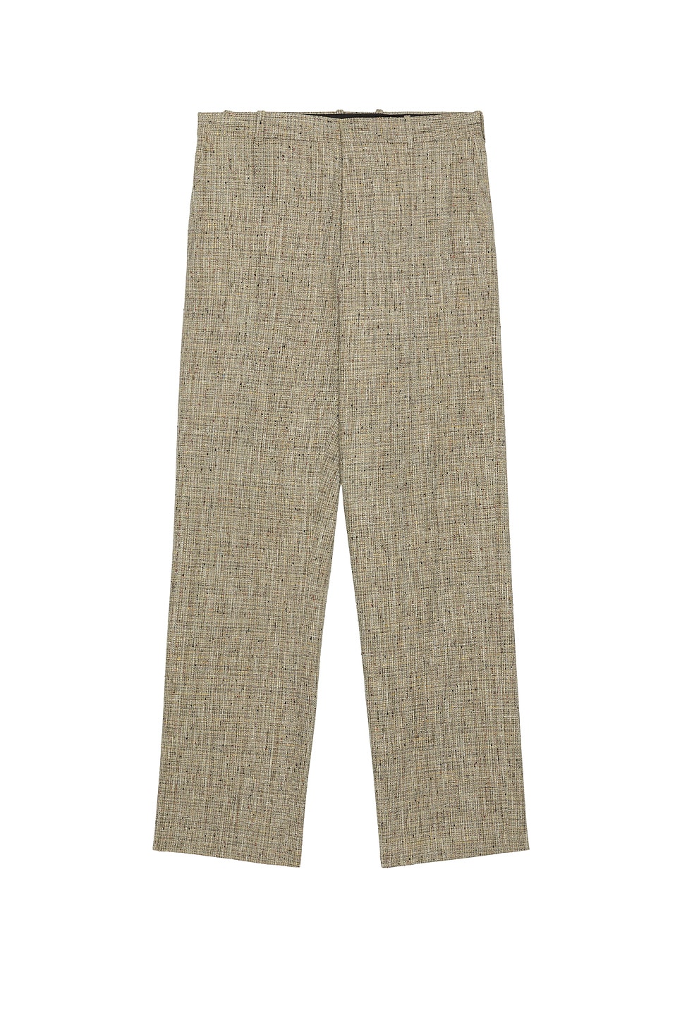 Image 1 of Bottega Veneta Multi Colour Fleck Viscose Straight Trousers in Sahara Melange & Multi
