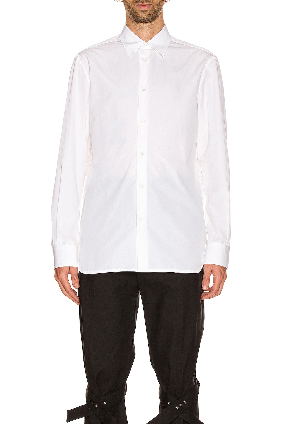 Image 1 of Bottega Veneta Long Sleeve Button Down in White